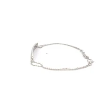14K White Gold 0.52cttw Diamond Bracelet - 7"