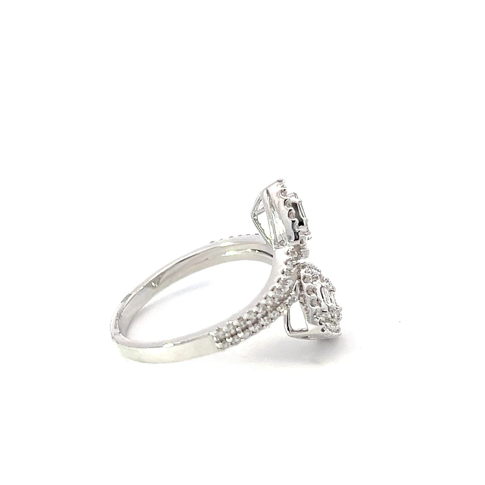 14K White Gold Diamond Ring