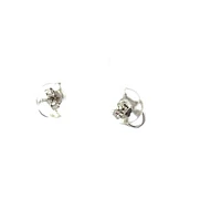 925 Sterling Silver Cubic Zirconia Cat Earrings