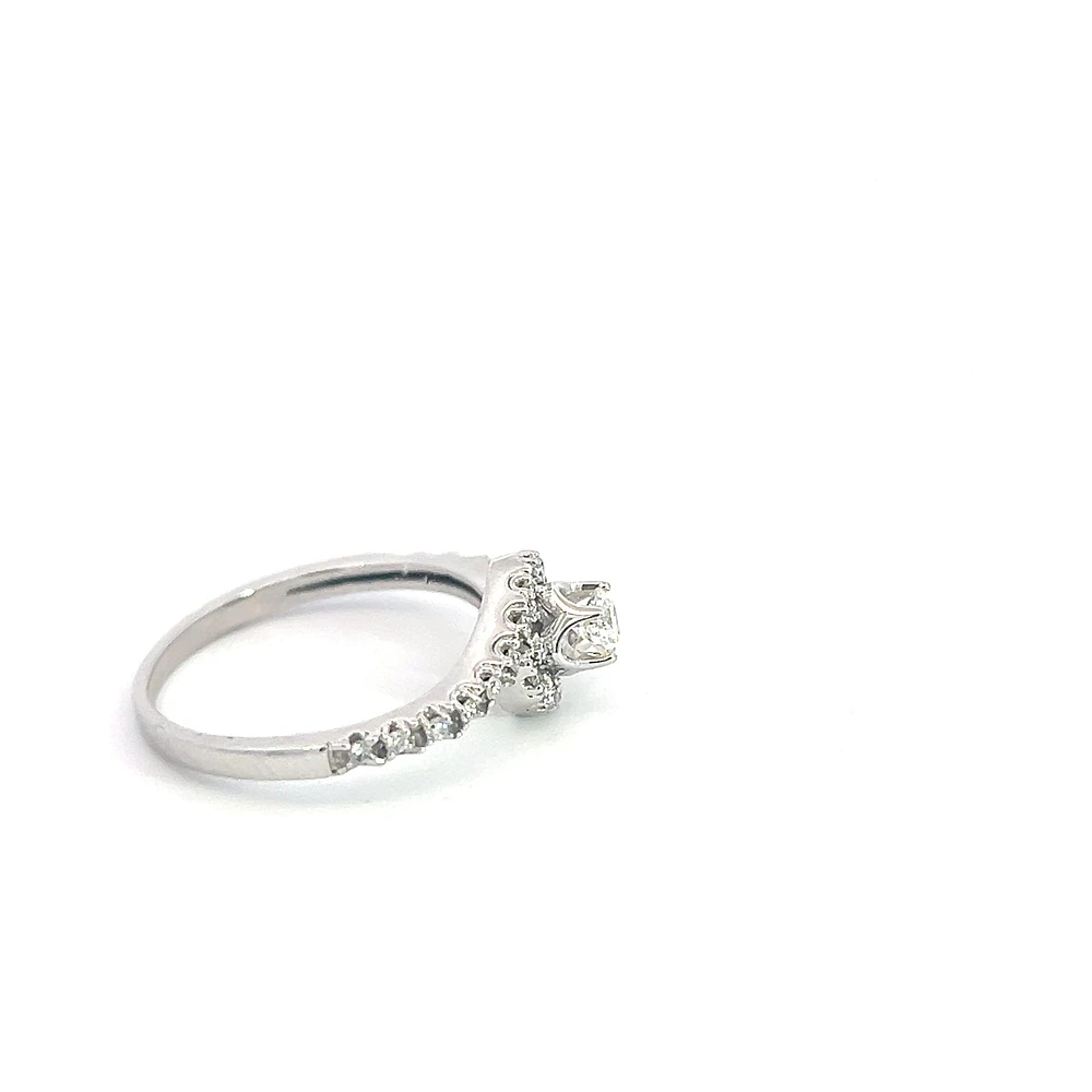 14K White Gold 0.30cttw Diamond Ring