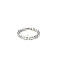 14K White Gold 0.75cttw Lab Grown Diamond Band - /