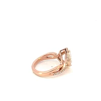 14K Rose Gold 2.17cttw Lab Grown Pear Cut Diamond Ring