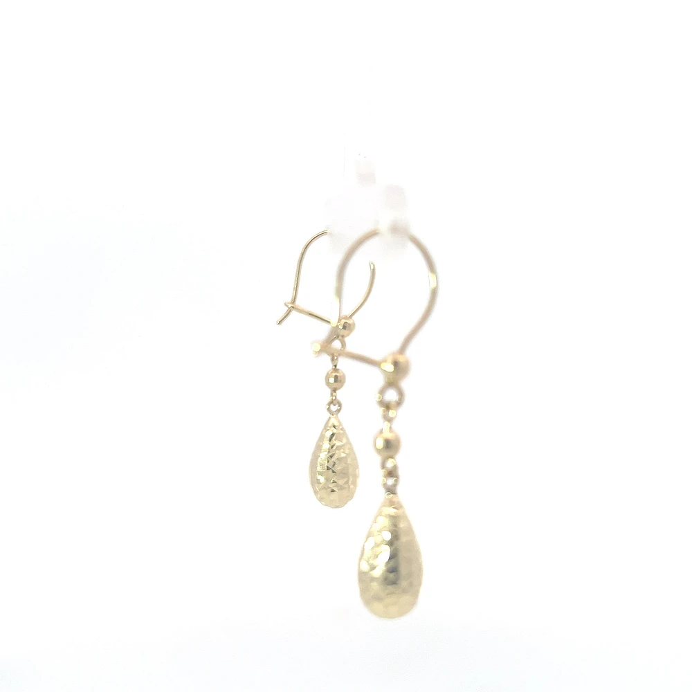 10K Yellow Gold Drop Earrings