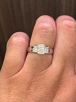 14K White Gold 1.49cttw Lab Grown Diamond Engagement Ring