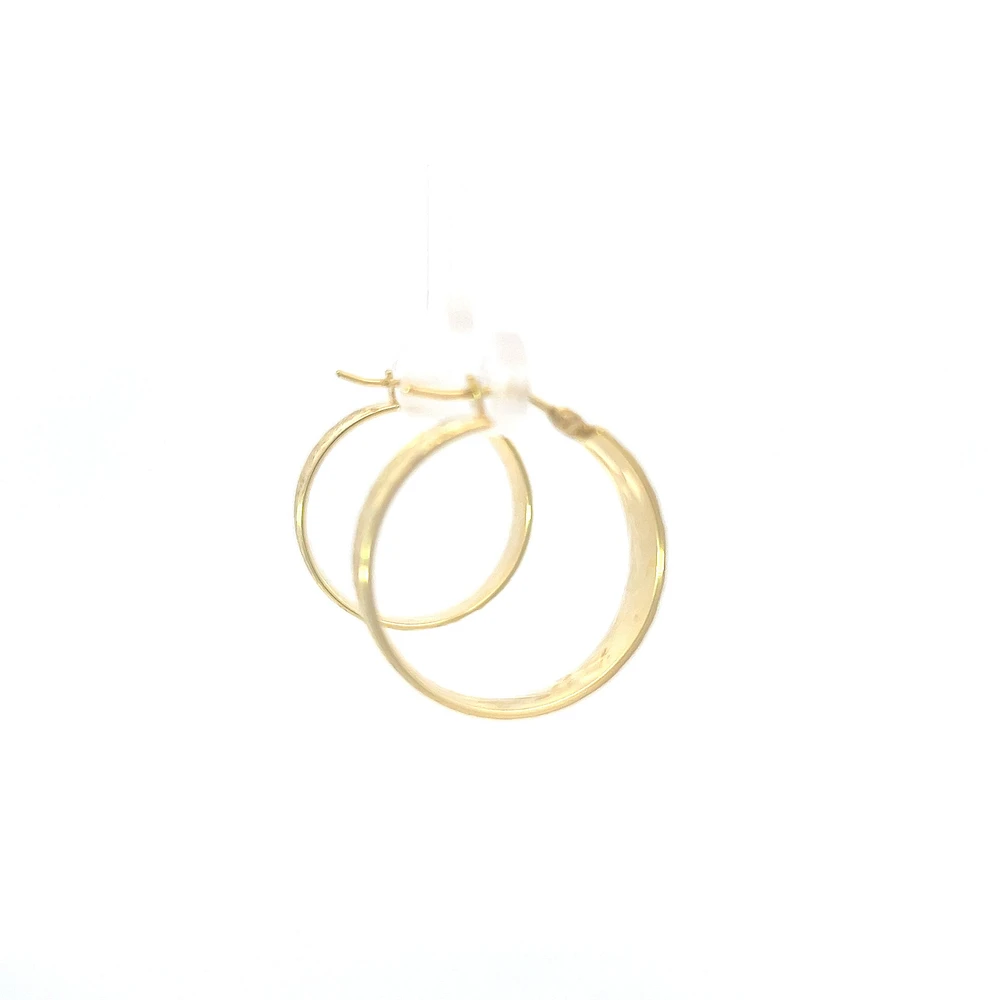 10K Yellow Gold Hoop Earrings