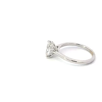 18K White Gold 1.24cttw Oval Lab Grown Diamond Solitaire Engagement Ring