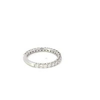 14K White Gold 0.75cttw Lab Grown Diamond Band - /