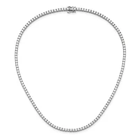 14kw 10.00cttw Lab Grown Diamond Tennis Style Necklace - 16”