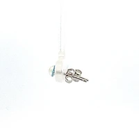 925 Sterling Silver Blue Stone Earrings