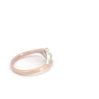 10K White & Rose Gold 0.06cttw Diamond Ring