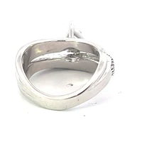 14K White Gold 1.28cttw Lab Grown Pear Cut Diamond Ring