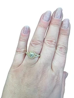 14K Yellow Gold 0.75cttw Round Brilliant Cut Canadian Diamond Engagement Ring - / White