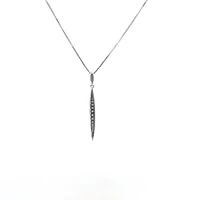 10K White Gold 0.07cttw Diamond Pendant