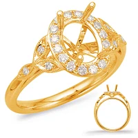 14K Oval Cut Diamond Ring