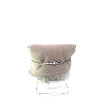 14K White Gold Sapphire and Diamond Bracelet - 7"