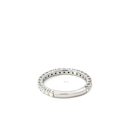 14K White Gold 0.75cttw Lab Grown Diamond Band - /