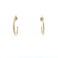10K Yellow Gold 0.06cttw Diamond Earrings