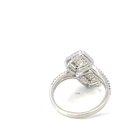 14K White Gold Diamond Ring