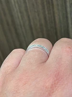 14K White Gold 0.25cttw Lab Grown Channel Set Diamond Anniversary Band