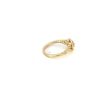 14K Yellow Gold 0.75cttw Round Brilliant Cut Canadian Diamond Engagement Ring - / White