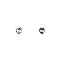 925 Sterling Silver Skull Earrings