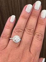 18K White Gold 2.40cttw Lab Grown Diamond Engagement Ring