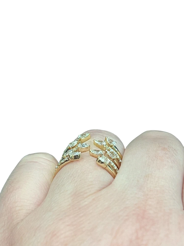 14K Yellow Gold Diamond Ring