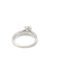 18K White Gold 1.40cttw Lab Grown Diamond Solitaire Engagement Ring