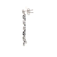 14K White Gold 0.89cttw Diamond Earrings