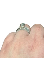 Previously Loved - 2.24cttw Princess Cut Diamond Engagement Ring Set