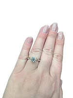 14K White & Yellow Gold 1.60cttw Lab Grown Round Brilliant Cut Diamond Ring