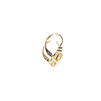 10K Yellow Gold 4mm Citrine and 0.02cttw Diamond Earrings