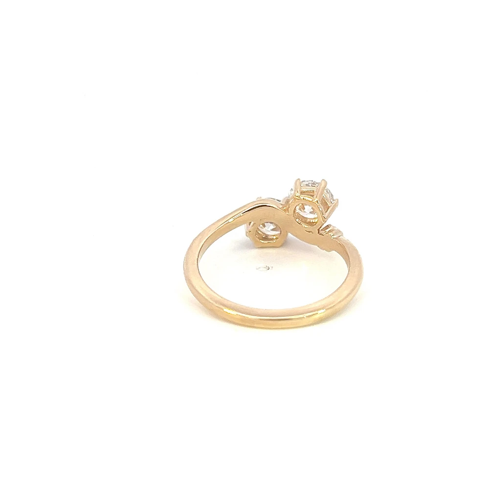 14K Yellow Gold 1.28cttw Round Lab Grown Diamond Engagement Ring