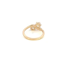 14K Yellow Gold 1.28cttw Round Lab Grown Diamond Engagement Ring
