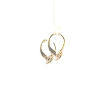 10K Yellow Gold Peridot Lever Back Earrings