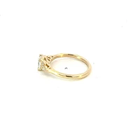 14K Yellow Gold 0.91cttw Lab Grown Cushion Cut Diamond Ring - /
