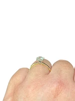 14K Gold 1.01cttw Round Brilliant Cut Canadian Diamond Engagement Ring
