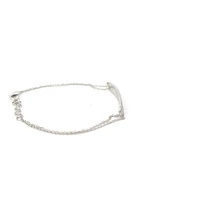 14K White Gold 0.52cttw Diamond Bracelet - 7"