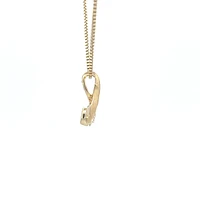 14K Yellow Gold 0.25 cttw Canadian Diamond Pendant, 18"
