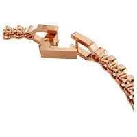 Swarovski Imber Emily Tennis bracelet, Round cut, Black, Rose gold-tone plated 5734240