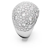 Swarovski Luna cocktail ring, Moon, White, Rhodium plated 5677133