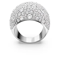 Swarovski Luna cocktail ring, Moon, White, Rhodium plated 5677133