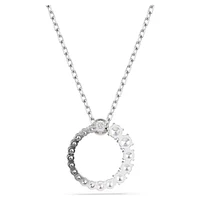 Swarovski - Matrix pendant, Crystal pearl, Round cut, White, Rhodium plated - 5688751