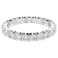 Swarovski - Matrix Vittore ring, Round cut, White, Silver-tone finish - 48