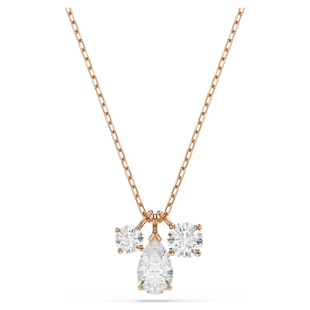 Swarovski Mesmera pendant, Mixed cuts, White, Rose gold-tone plated 5734245