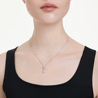 Swarovski Mesmera pendant, Pear cut, White, Rhodium plated 5723146