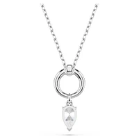Swarovski Mesmera pendant, Pear cut, White, Rhodium plated 5723146
