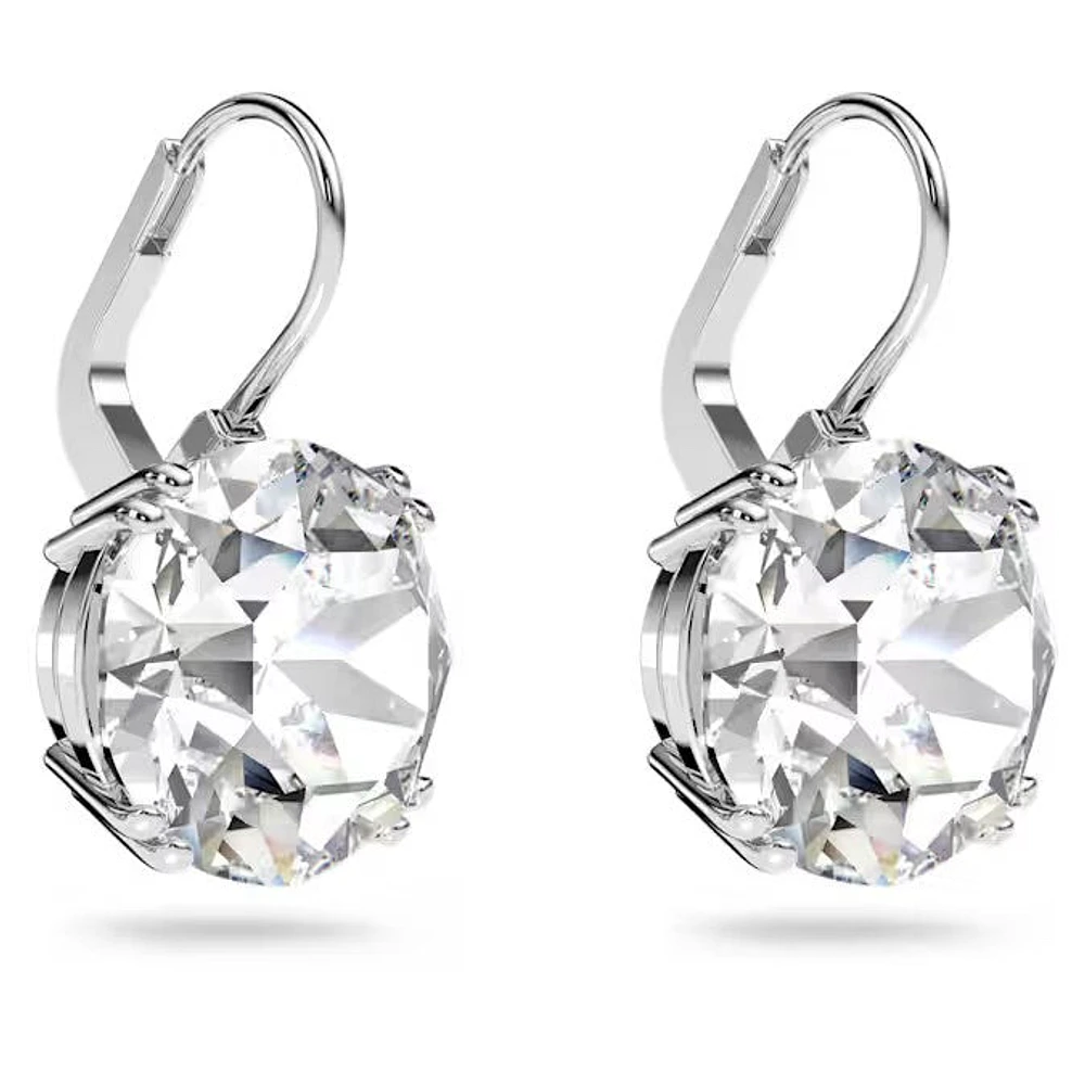 Swarovski Millenia drop earrings, Round cut, White, Rhodium plated 5628351/5689712 (SS)