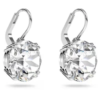 Swarovski Millenia drop earrings, Round cut, White, Rhodium plated 5628351/5689712 (SS)