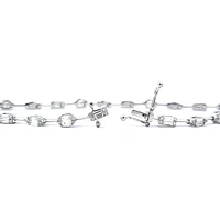 14K White Gold 1.30 cttw Diamond Bracelet